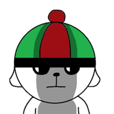 China hat dog sticker #11043809