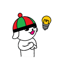 China hat dog sticker #11043830