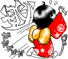 Zashiki-warashi Sticker sticker #11044244