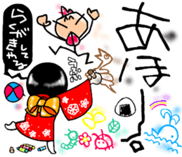 Zashiki-warashi Sticker sticker #11044254