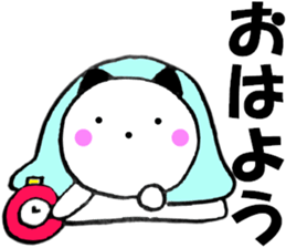 Large character panda cat sticker #11044400