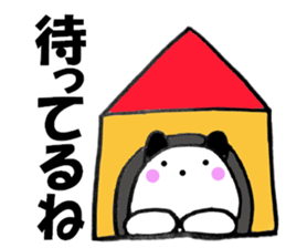 Large character panda cat sticker #11044433