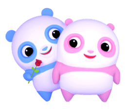 Panda Sweety : Gingan & Ginbai sticker #11045642