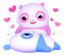 Panda Sweety : Gingan & Ginbai sticker #11045643