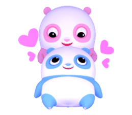 Panda Sweety : Gingan & Ginbai sticker #11045644