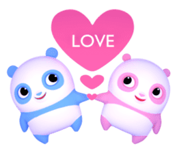Panda Sweety : Gingan & Ginbai sticker #11045645