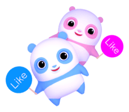 Panda Sweety : Gingan & Ginbai sticker #11045652