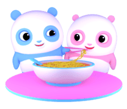 Panda Sweety : Gingan & Ginbai sticker #11045654