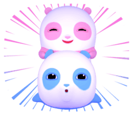 Panda Sweety : Gingan & Ginbai sticker #11045656