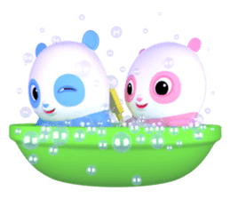 Panda Sweety : Gingan & Ginbai sticker #11045657
