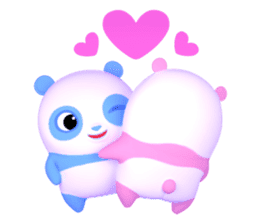 Panda Sweety : Gingan & Ginbai sticker #11045660