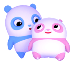 Panda Sweety : Gingan & Ginbai sticker #11045664