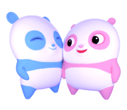 Panda Sweety : Gingan & Ginbai sticker #11045665