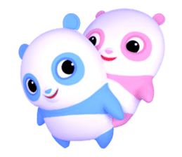 Panda Sweety : Gingan & Ginbai sticker #11045667