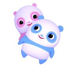 Panda Sweety : Gingan & Ginbai sticker #11045668