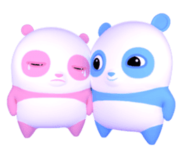 Panda Sweety : Gingan & Ginbai sticker #11045672