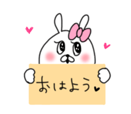 rabbit girl usapun3 sticker #11046040