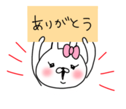 rabbit girl usapun3 sticker #11046041
