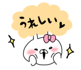 rabbit girl usapun3 sticker #11046042