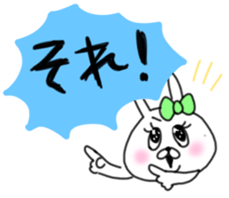 rabbit girl usapun3 sticker #11046048