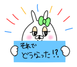 rabbit girl usapun3 sticker #11046050