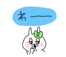 rabbit girl usapun3 sticker #11046052