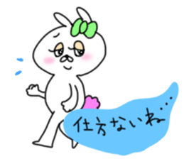 rabbit girl usapun3 sticker #11046054