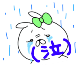 rabbit girl usapun3 sticker #11046055