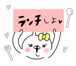 rabbit girl usapun3 sticker #11046056