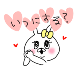 rabbit girl usapun3 sticker #11046057