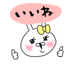 rabbit girl usapun3 sticker #11046058