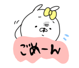 rabbit girl usapun3 sticker #11046059
