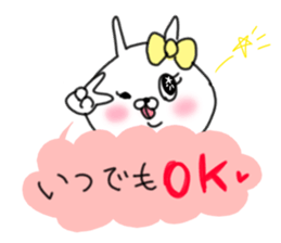 rabbit girl usapun3 sticker #11046062