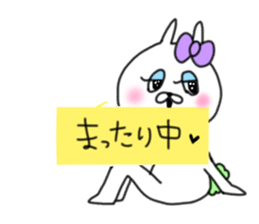 rabbit girl usapun3 sticker #11046064