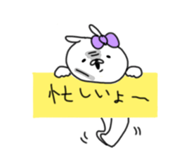 rabbit girl usapun3 sticker #11046067