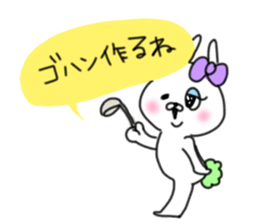 rabbit girl usapun3 sticker #11046068