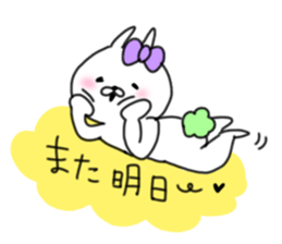 rabbit girl usapun3 sticker #11046070