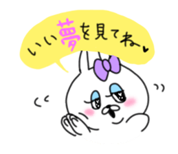 rabbit girl usapun3 sticker #11046071