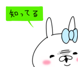 rabbit girl usapun3 sticker #11046075