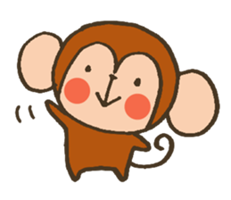 The Cute Baby Monkey sticker #11046600