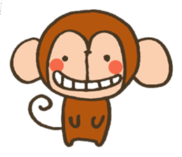 The Cute Baby Monkey sticker #11046601