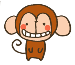 The Cute Baby Monkey sticker #11046601