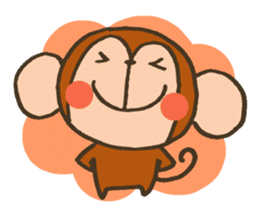 The Cute Baby Monkey sticker #11046602