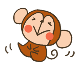 The Cute Baby Monkey sticker #11046603