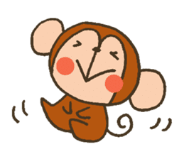 The Cute Baby Monkey sticker #11046603