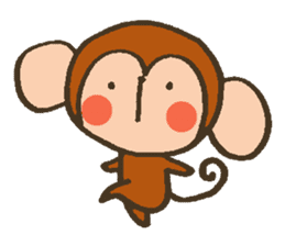 The Cute Baby Monkey sticker #11046605