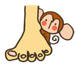 The Cute Baby Monkey sticker #11046606