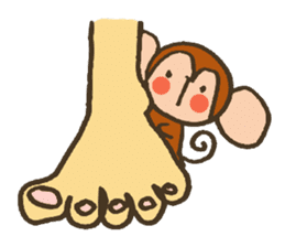 The Cute Baby Monkey sticker #11046606