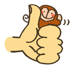 The Cute Baby Monkey sticker #11046607