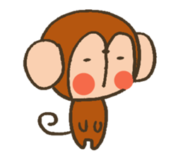 The Cute Baby Monkey sticker #11046608